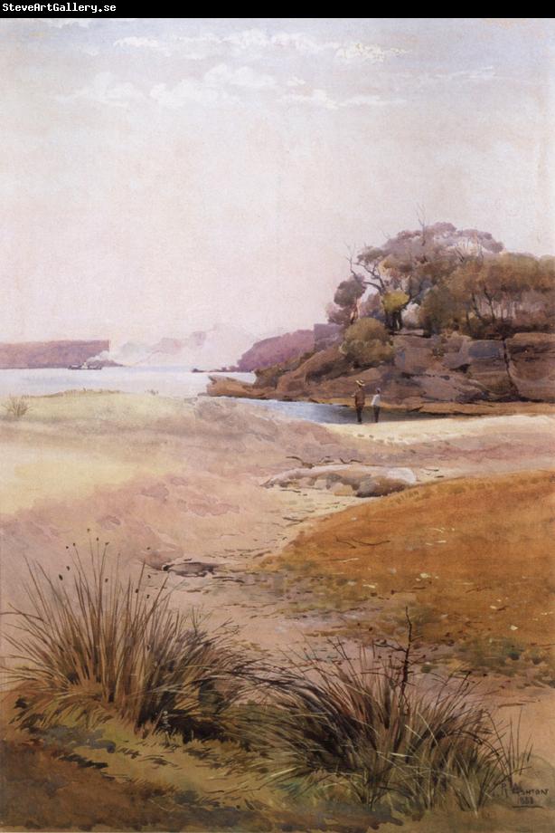 Julian Ashton View of Narth Head,Sydney Harbour 1888
